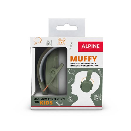 Alpine Hearing Protection Høreværn Muffy Kids / Børn Green, Tøj & Bolig, Rejsetilbehør, Ørepropper