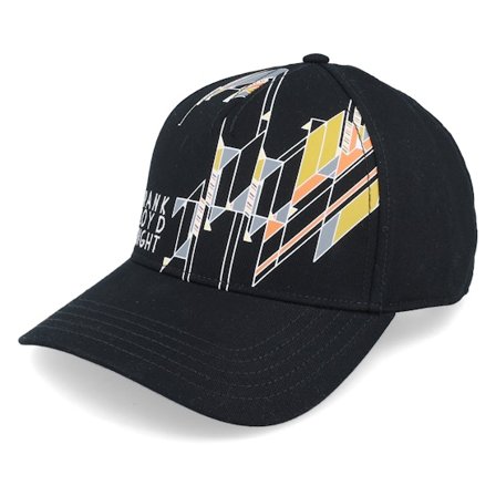 American Needle - Frank Lloyd Wright Valin Black Adjustable Adjustable Black Cap - @ Hatstore