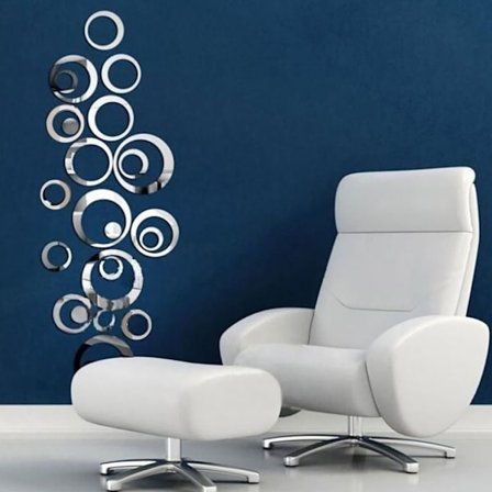 Art Mirror Effect -seinätarra HOPEAA