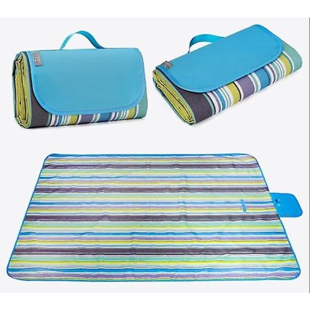 Vandtæt Picnic Tæppe Strandmåtte Camping Tæppe Rejse Foldbar