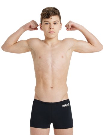 Arena Boy's Team Swim Short Solid - Black - 128