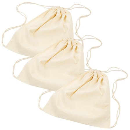 Creativ Company DIY Drawstring Backpack 100% Cotton Pack of 3