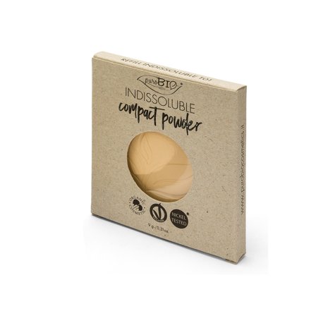 puroBIO Indissoluble Compatta Cipria Refill T01 9g - Cipria compatta