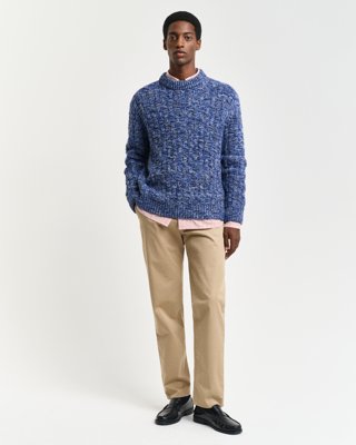 GANT - Twillchinos i regular fit til herre dark khaki