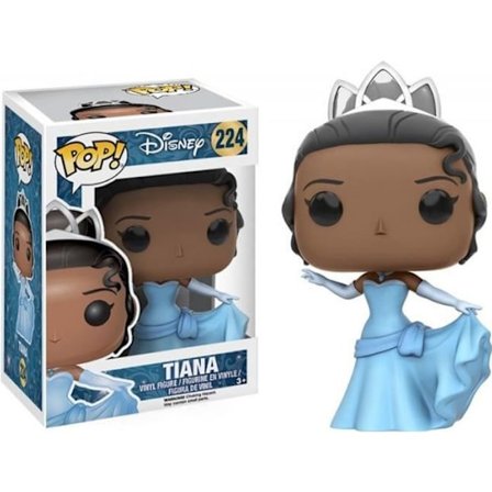 Funko pop! Disney - Prinsessen og frøen: Tiana - Pop! Vinyl - Blå og grå - 10 cm