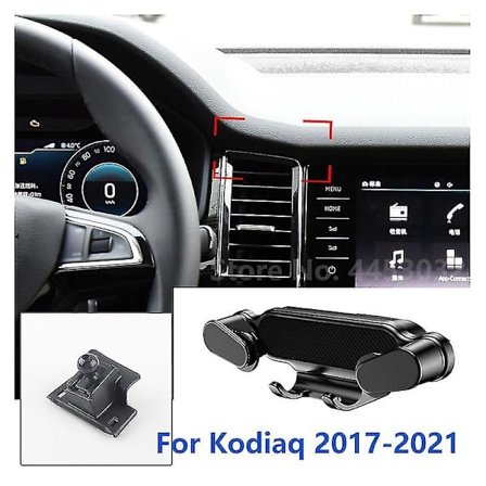 Spesial Mobiltelefonholder for Skoda Kodiaq - Gravity Mobil Stativ GPS Støtte Luftventilfeste Tilbehør