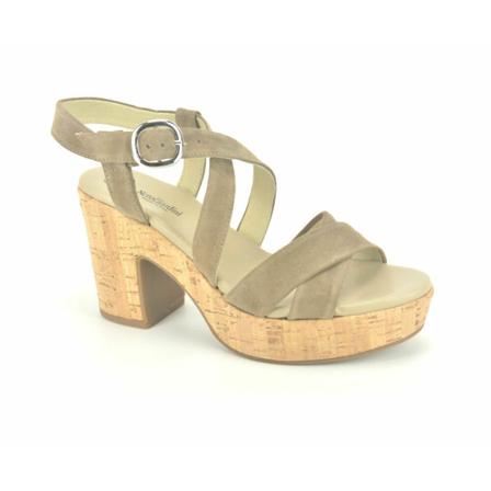 Nerogiardini, Sandals Grijs, Dames, Maat:37 EU