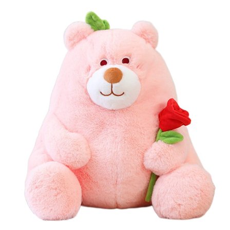 Bedårande nallebjörn plyschdjur och solrosor Bedårande söt mjuk plyschleksak Alla hjärtans dag present flickvän barn present 9,8 "(rosa björn)