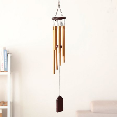 Utendørs vindklokkespill, 8 aluminiumrør vindklokkespill, vindmølle tre de