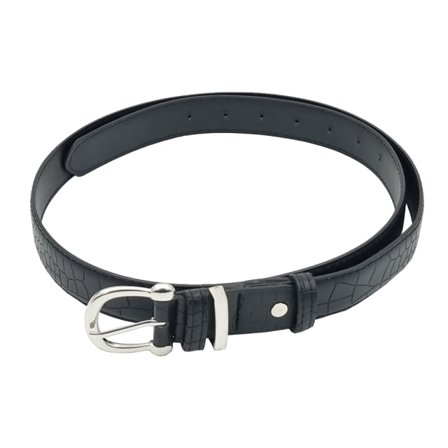 Complement Bälte 3 Cm I Crocopärglat Imitatiosläder Skärp Dam Svart S