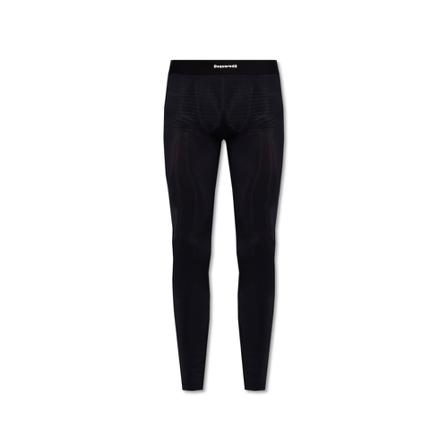 Dsquared2 Leggings With Logo Sort, Herre Bukser