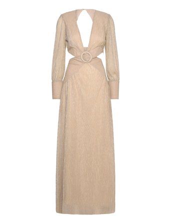 Mabel Maxi Dress Gold Love Lolina