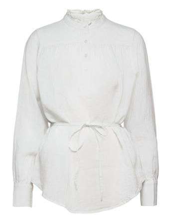 Kinsley Linen Blouse White MOS MOSH