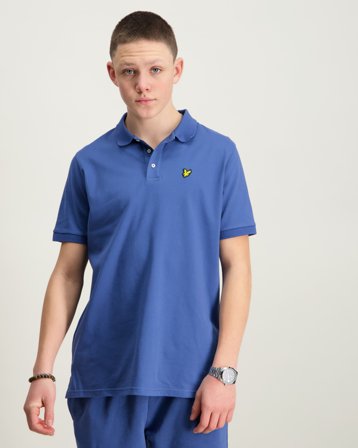 Lyle & Scott Plain Polo Shirt Blå Poloshirts Dreng - Kids Brand Store