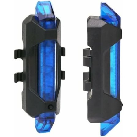 【PP】TS-Baklykta för cykel, vattentät bakgrundsbelyning för cykel, LED-kombinationer, LED-baklampa för mountainbike, 2 st (blå)