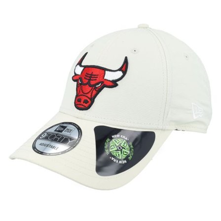 New Era - NBA Beige adjustable Keps - Chicago Bulls Recycled 9FORTY Stone Adjustable @ Hatstore