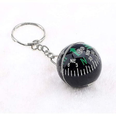 Camping Kompas Nøglering Væskefyldt Udendørs Overlevelseskugle