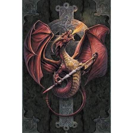 Anne Stokes - Dragon Cross