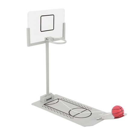 Miniatyr Office Desktop Ornament Dekoration Basket Hoop Toy Brädspel för Basket älskare