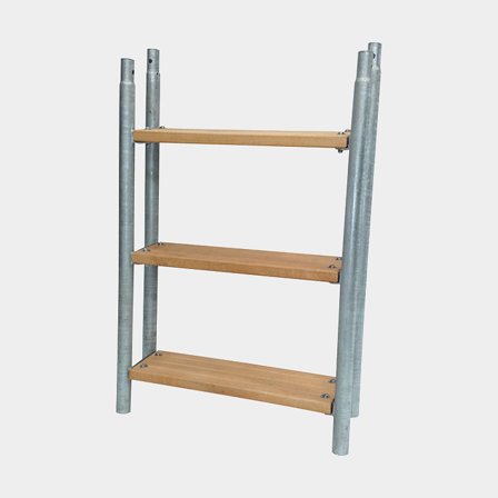 Część przedłużająca, stal ocynkowana na gorąco, 3 stopnie, 76 cm - Jachtowa