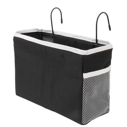 Säng förvaring Korg Krok Hängande Canvas Bag Rail Organisation Hylla för sovsal Office Vardagsrum