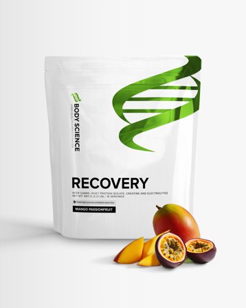 4 x Body Science 4 st Recovery Mango Passionfruit 960 g, Kosttillskott, Efter träning, Återhämtning