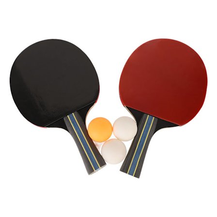 REGAIL Bordtennisbat Sæt Bærbart Bordtennissæt Med Taske 2 Bat 3 Bolde Blå