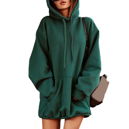 Höst Dam Hoodie Super Dalian Hat Tröja Street Enfärgad