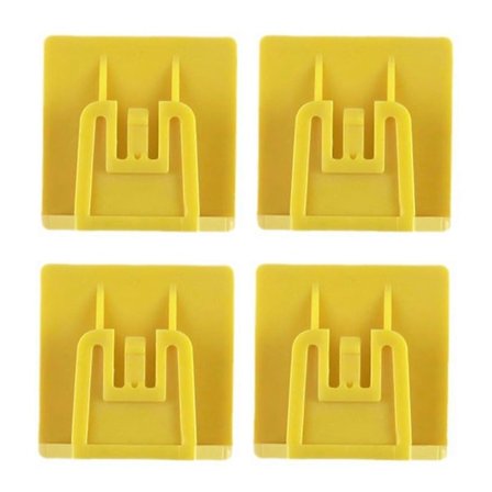 4 stk. T Pass Clip Holder til Bil Usynlig Toll Pass Forrude Monteringsbeslag Kompatibel med Telepass s20241212207