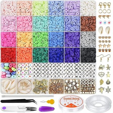 6380 kpl Savihelmisarja 28 väriä litteät pyöreät polymeerisavihelmet koruihin 6 mm Heishi savihelmet rannekoruihin kaulakoru korvakoru Diy Wit