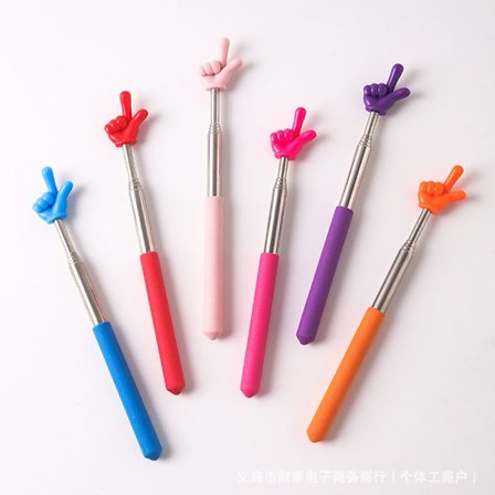 10 stk. Udtrækkelige Pegestokke Fingerstokke Undervisningsstokke