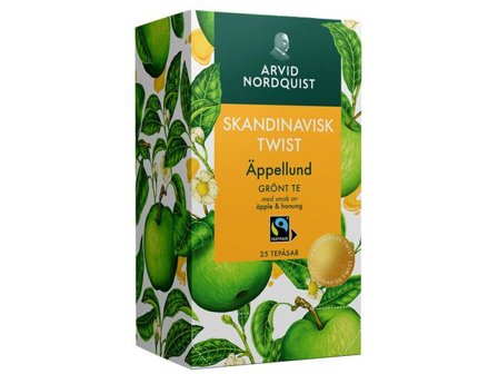 Arvid Nordquist Te Äppellund grönt 25/fp - Lyreco - Kök och servering - Kaffe och te - Te