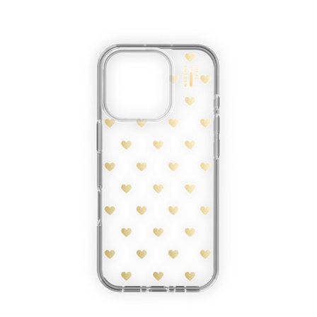 Clear Case iPhone 16 Pro Max Golden Hearts
