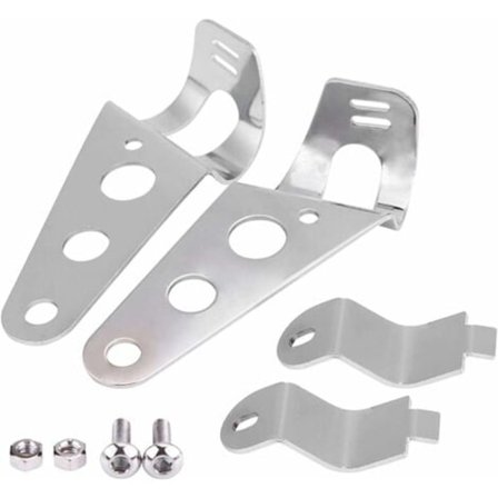 2 kpl Moottoripyörän ajovalojen kiinnike haarukan halkaisija 28mm-34mm Moottoripyörän ruostumattomasta teräksestä valmistettu ajovalojen kiinnike (