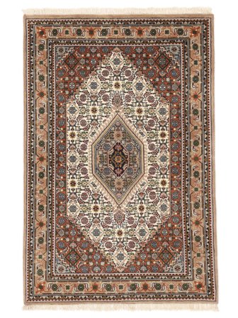 Bidjar Indisk Teppe Håndknyttet 123X182 Brun/Svart India