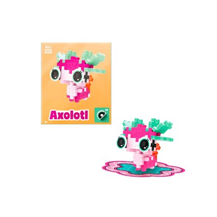 Plus-Plus Husdjurspaket – Rosa Axlotl