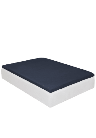 Arkipelag Kuversytt Lakan Blank Navy 180x200cm Sängkläder Unisex 180X200