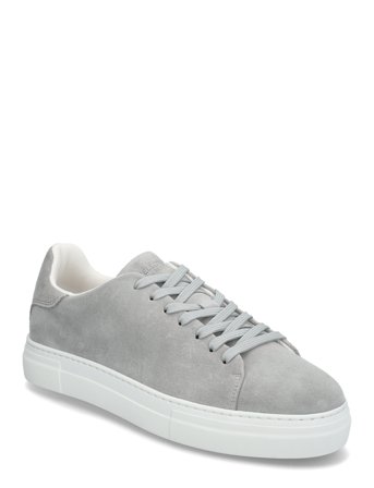 Slhdavid Chunky Suede Sneaker Noos Grey Selected