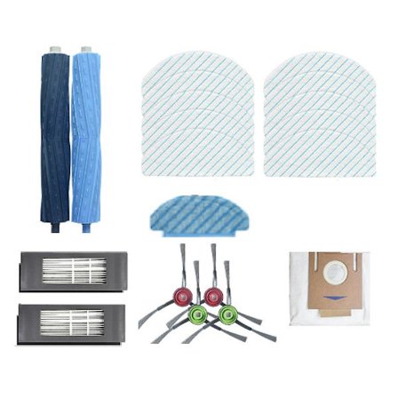 Reservdelar för Ecovacst9 Aivis T9+ Hybrid Robotdammsugare - Huvudsidoborste, Filter, Mopptrasa