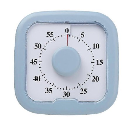 Time Timer Home - 60 Minutters Visuel Timer til Hjemmet - Til Hjemmeskoleforsyninger, Studieværktøj, Timer til Børnebord, Kontorbord og Møder med Si