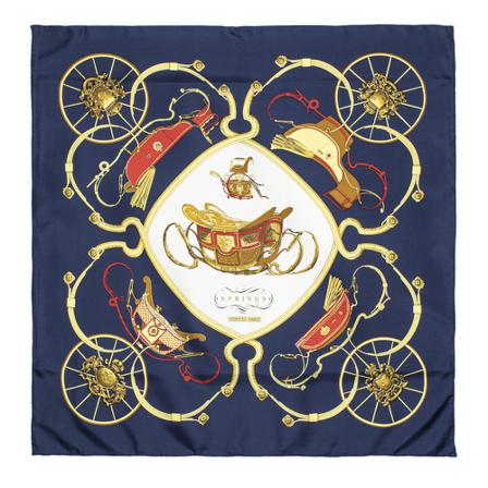 Hermès Vintage, Pre-owned Scarf Blauw, Dames, Maat:ONE Size