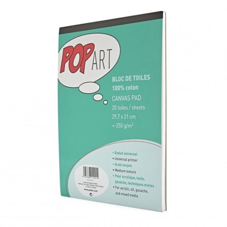 20 puuvillakankaan lohko maalausta varten - A4