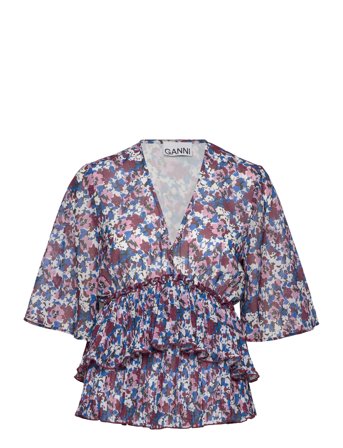 Ganni | Pleated Georgette | 36