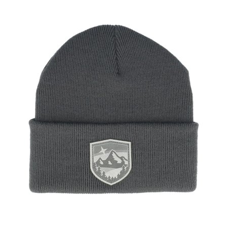 Wild Spirit - Grey - cuff - Beanie - Starry Mountain Patch Grey/Graphite Beanie - Hatstore