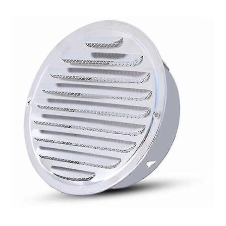 80 mm ventilationsrist - rund ventilationsrist, ventilationsrist i rustfrit stål, ventilation med net, rund udstødningsrørsventilation Gr-