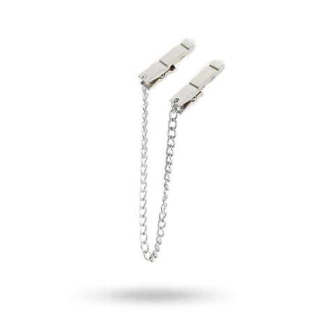 Chain Nipple Clamps Zinc 40,5 cm - Vuxen.se - Bröstklämmor, nipple klämmor för BDSM