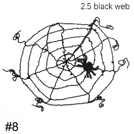 30/60/75/90/125 Cm Black Spider Spider Web För Halloween Haunted
