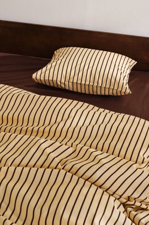 Jotex - Dynetrekk Økologisk Gul/brun - SIMA - Kjøp Sengesett hos Jotex