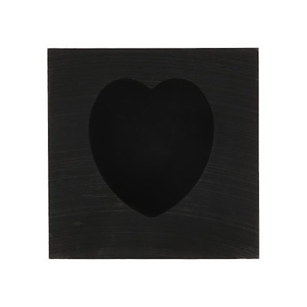 Støbeform, Hjerte Grafit Støbebarre Form Digelform Til Smeltning Støbning Raffinering Metal A