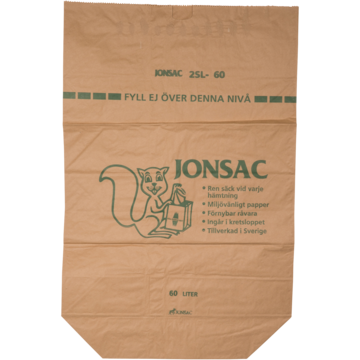 SØPPELSEKK 60L PAPIR